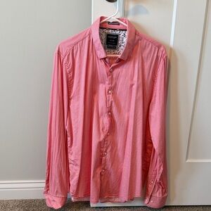 Denim & Flower Men’s Coral Button-Down Shirt XL